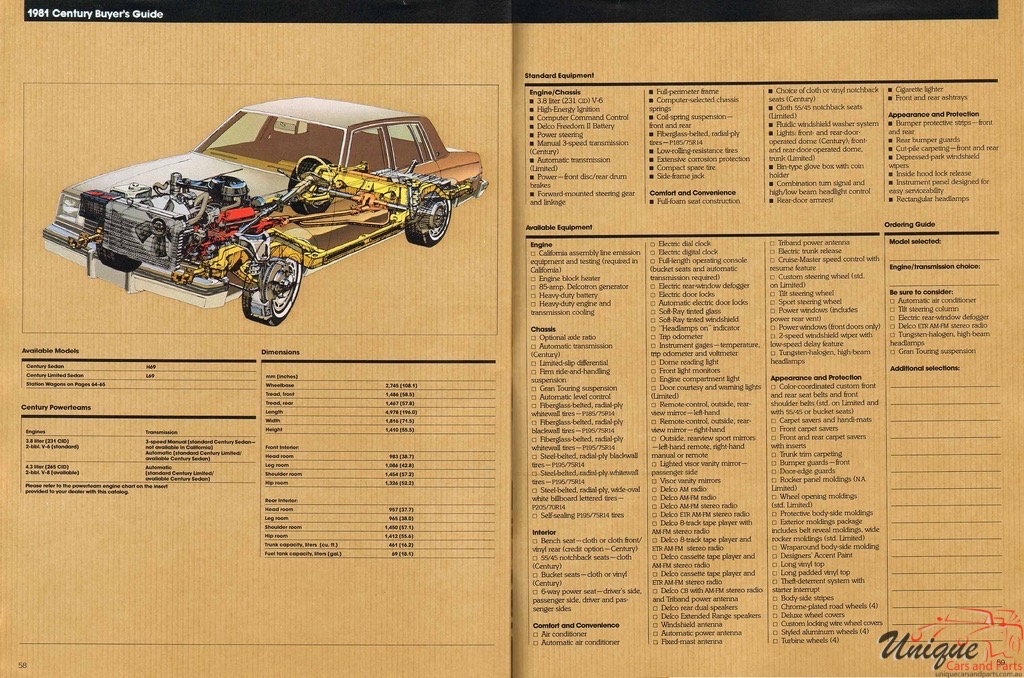 1981 Buick Prestige Full-Line All Models Brochure Page 31